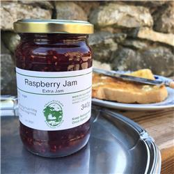Mrs Prickett's farm-made Raspberry Jam (340g)